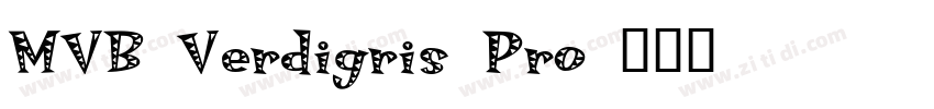 MVB Verdigris Pro字体转换